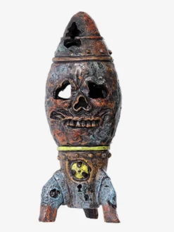 Accessoire de bombe crâne d'Halloween en résine Steampunk ogive nucléaire