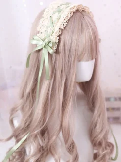 Accessoire de cheveux Lolita à volants en dentelle douce Lolita