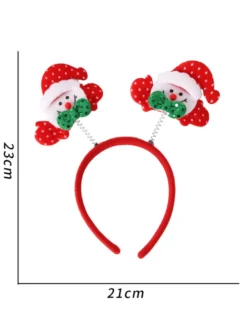 Accessoire de Noël pour les femmes Coffee Brown Polyester Fiber Headwear Christmas Vacons Accessoire