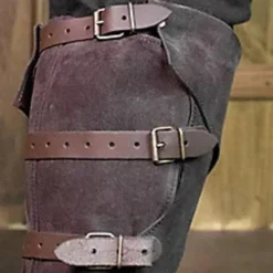 Accessoires De Bottes De Pirate Steampunk Rivet Genouillères Rétro Pour Homme