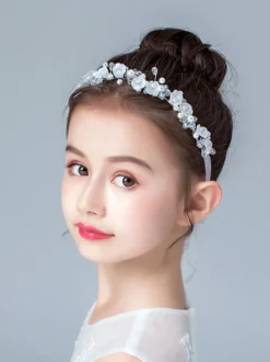 Accessoires de cheveux couronne de fille de fleur Courrone de mariage