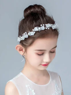 Accessoires de cheveux couronne de fille de fleur Courrone de mariage