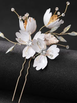 Accessoires de cheveux de mariage pour la mariée