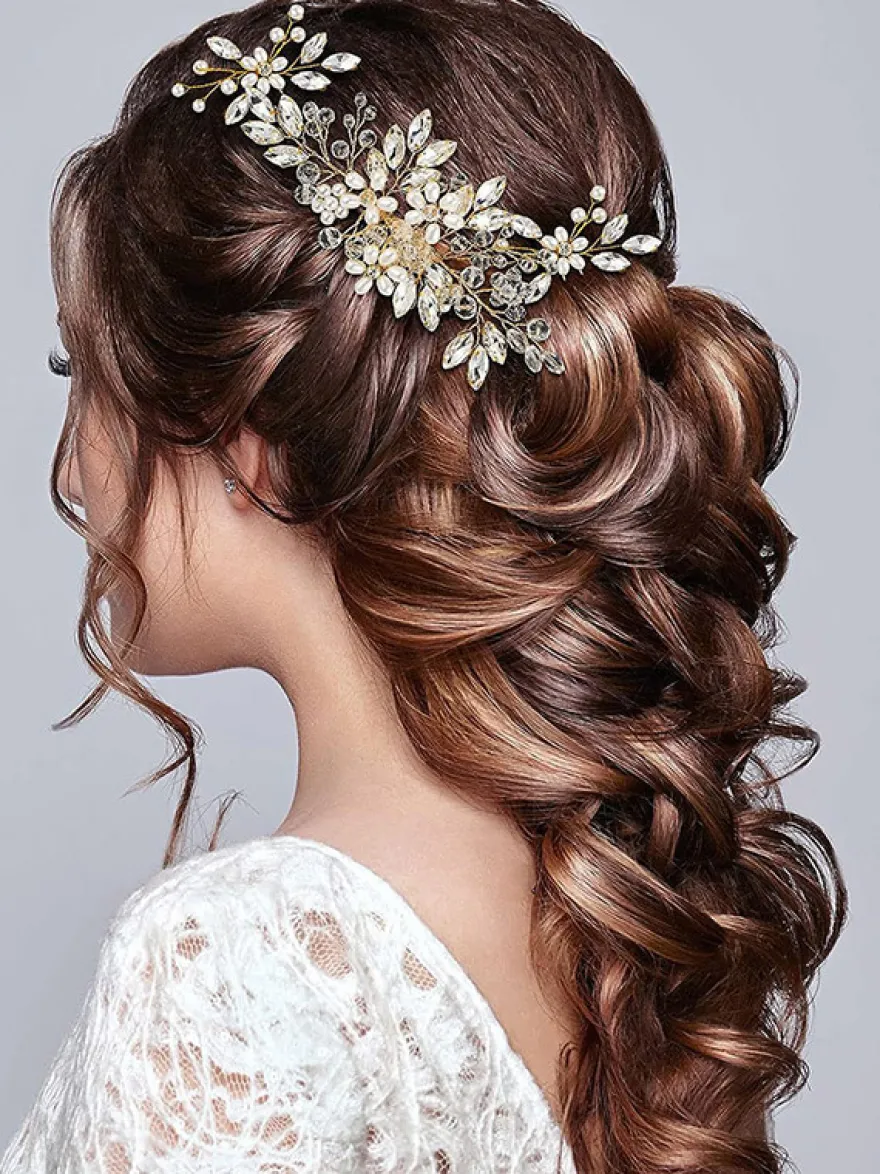 Accessoires de cheveux de mariée de mariage