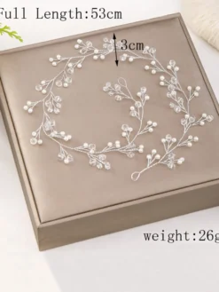 Accessoires de cheveux en métal coiffure de mariage faits main pour la mariée
