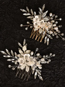 Accessoires de coiffure de mariée en métal