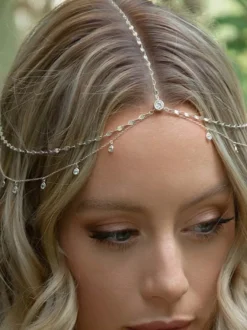 Accessoires de coiffure de mariage en strass