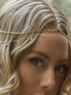 Accessoires de coiffure de mariage en strass