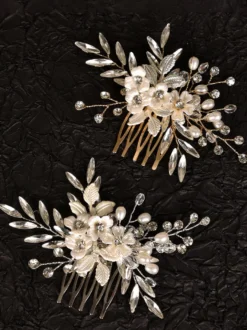 Accessoires de coiffure en métal pour la mariée