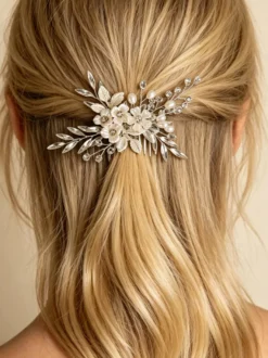 Accessoires de coiffure en métal pour la mariée