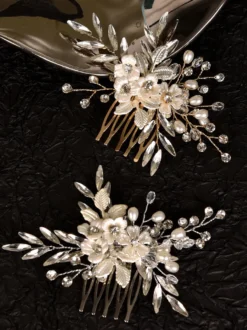 Accessoires de coiffure en métal pour la mariée