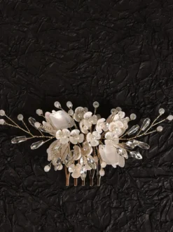 Accessoires de coiffure en métal pour la mariée