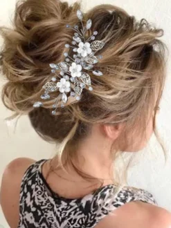 Accessoires de coiffure en métal pour la mariée