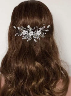 Accessoires de coiffure en métal pour la mariée