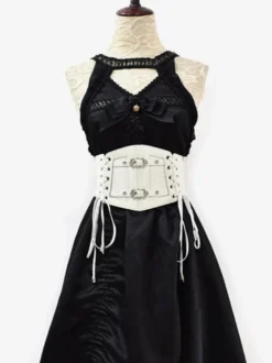 Accessoires Gothiques Lolita Détails en Métal Blanc Oeillets Divers