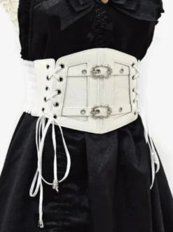 Accessoires Gothiques Lolita Détails en Métal Blanc Oeillets Divers