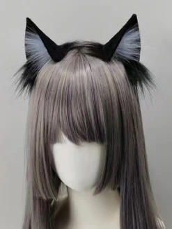 Accessoires Gothiques Lolita Noir Blanc Accessoire Bloc de Couleur Divers