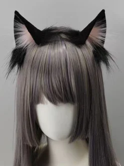 Accessoires Gothiques Lolita Noir Blanc Accessoire Bloc de Couleur Divers
