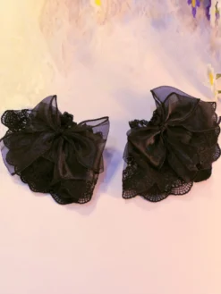 Accessoires Lolita de style ROCOCO Volants blancs Nœuds Manchons Polyester Divers
