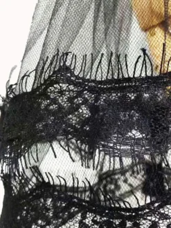 Accessoires Lolita Gothique Dentelle Noire Transparente