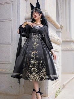 Accessoires Lolita Or Noir Accessoire Divers