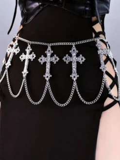 Accessoires Lolita Steampunk Chaînes Argentées Accessoire En Métal Divers