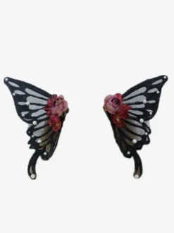 Accessoires Sweet Lolita Couvre-chef Rose Noire Fibre de Polyester Divers