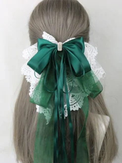 Accessoires Sweet Lolita Nœuds violets Volants Coiffes Divers