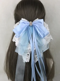 Accessoires Sweet Lolita Nœuds violets Volants Coiffes Divers
