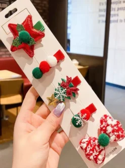 Accessoires Sweet Lolita Nœuds rouges Motif de Noël Coiffes Divers