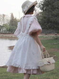 Accessoires Sweet Lolita Tablier à volants blancs Divers