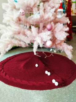 Arbre De Noël Tricoté Tablier Ornements Sapins De Noël Décorations Noël Cadeau Enfant