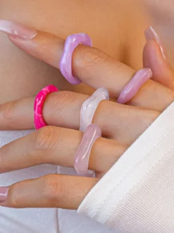 Bagues rondes style européen pour adultes bijoux décontractés au quotidien