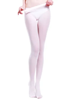 Ballerine blanche velours Ballet collants pour femmes Déguisements Halloween