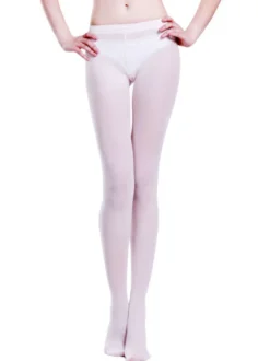Ballerine blanche velours Ballet collants pour femmes Déguisements Halloween