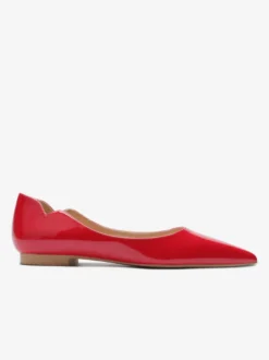 Ballerines noires pour femmes bout pointu chaussures décontractées à enfiler