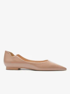 Ballerines noires pour femmes bout pointu chaussures décontractées à enfiler