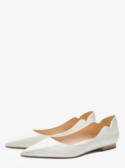 Ballerines noires pour femmes bout pointu chaussures décontractées à enfiler