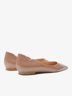 Ballerines noires pour femmes bout pointu chaussures décontractées à enfiler