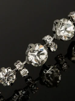 Bandeau de mariage argent strass accessoires de cheveux de mariée