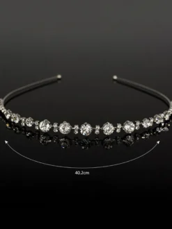 Bandeau de mariage argent strass accessoires de cheveux de mariée