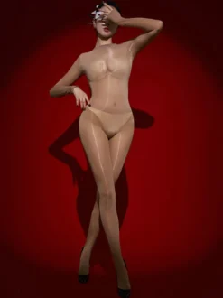 Bas de lingerie bas de corps noirs brillants lisses sans coutures pour tout le corps