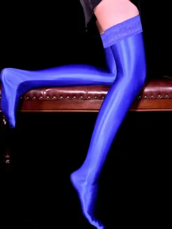 Bas et collants pour femmes chaussettes hautes noires transparentes en dentelle blanche