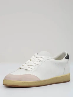 Baskets blanches à lacets pour femmes Baskets de skate