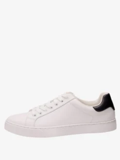 Baskets confortables en cuir PU pour hommes chaussures de sport à bout rond
