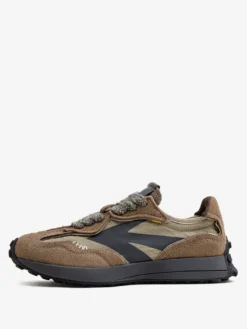 Baskets confortables en cuir à bout pointu pour hommes chaussures de sport