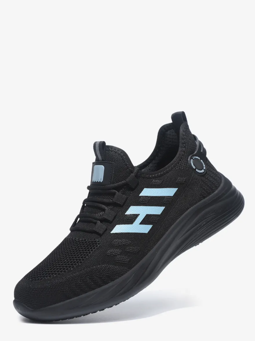Baskets en maille pour hommes chaussures de marche légères et haut de gamme antidérapantes semelle épaisse respirantes