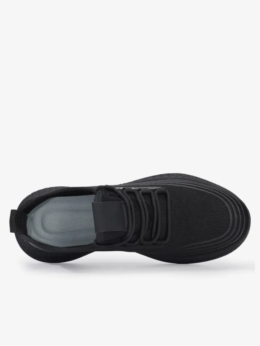 Baskets en maille pour hommes chaussures de course à plateforme à bout rond légères et respirantes haut de gamme