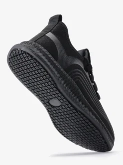 Baskets en maille pour hommes chaussures de course à plateforme à bout rond légères et respirantes haut de gamme