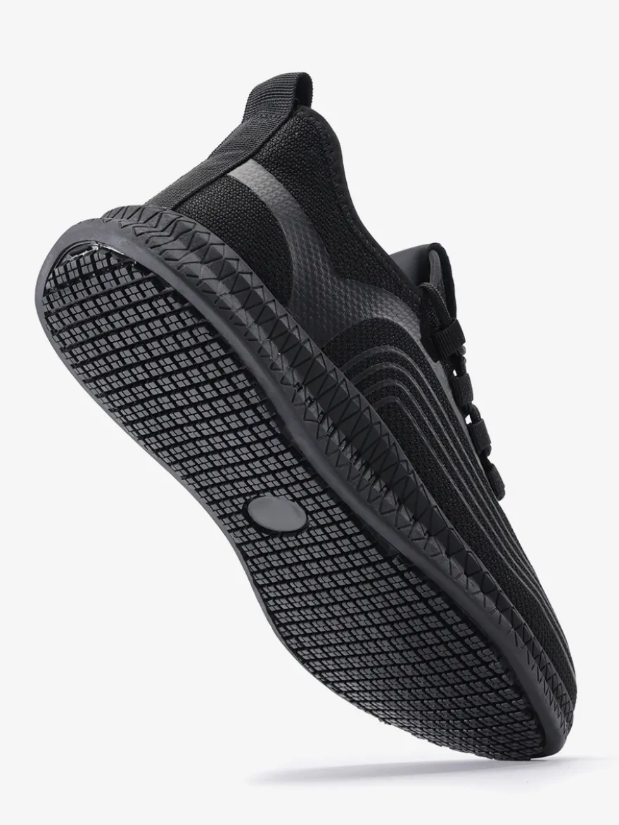Baskets en maille pour hommes chaussures de course à plateforme à bout rond légères et respirantes haut de gamme